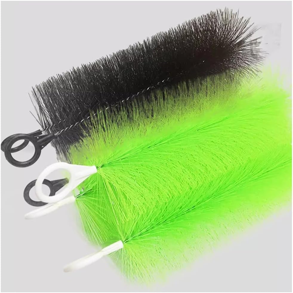 GZHERVICES Pond Filter Brushes Pond Filtration Kit, Aquarium Filter Brush, Stainless Steel Long Cleaning Brush, Pond Skimmer Filter, for Koi Ponds, Water Gardens(Black-30pcs,100cm/29.37in)