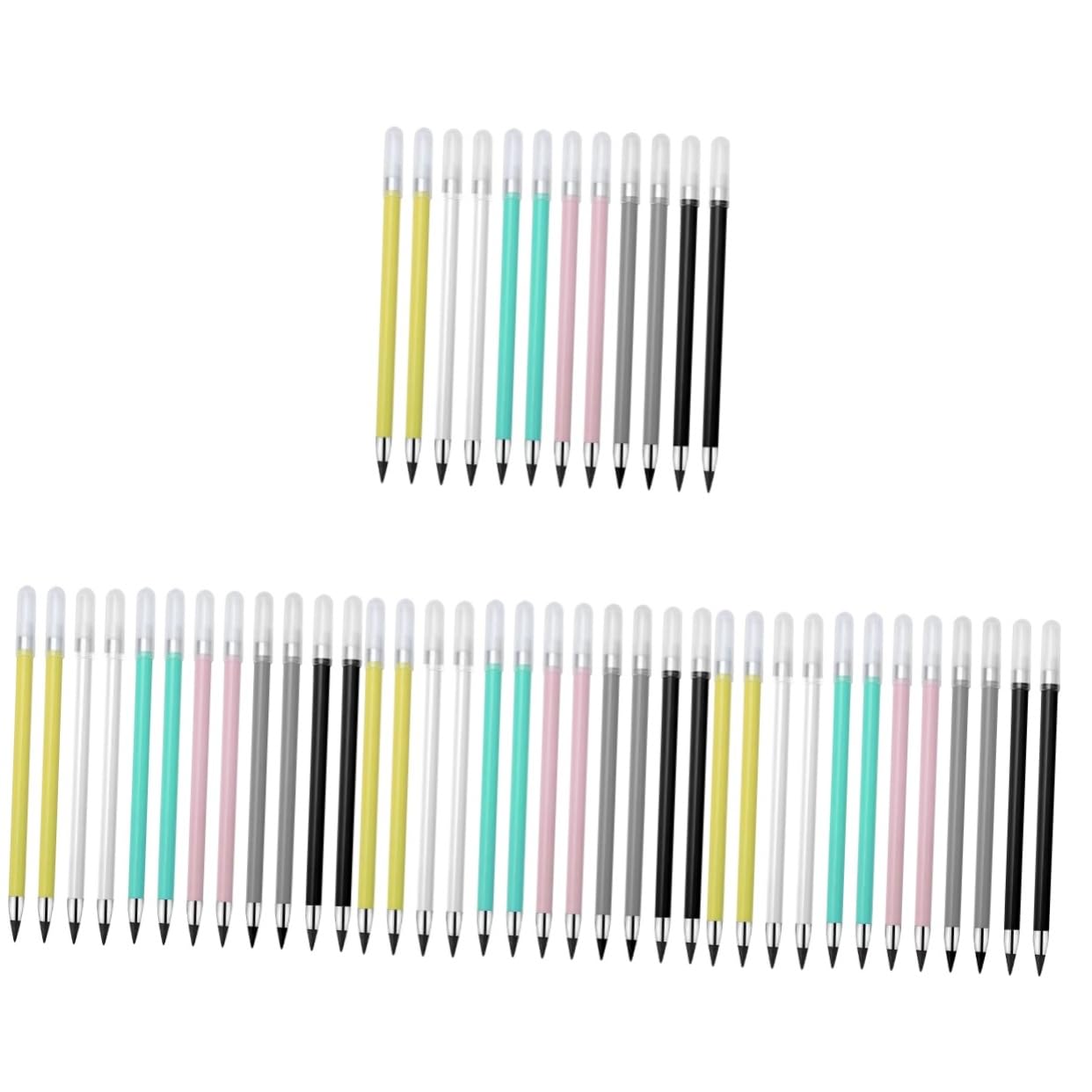 Operitacx 4 Set Matita Eterna Matite Scolastiche Matite Led Colorate Alla Rinfusa Affilatrici Non Temperabili Per Scrivere Senza Inchiostro Grafite 12 Pezzi*4