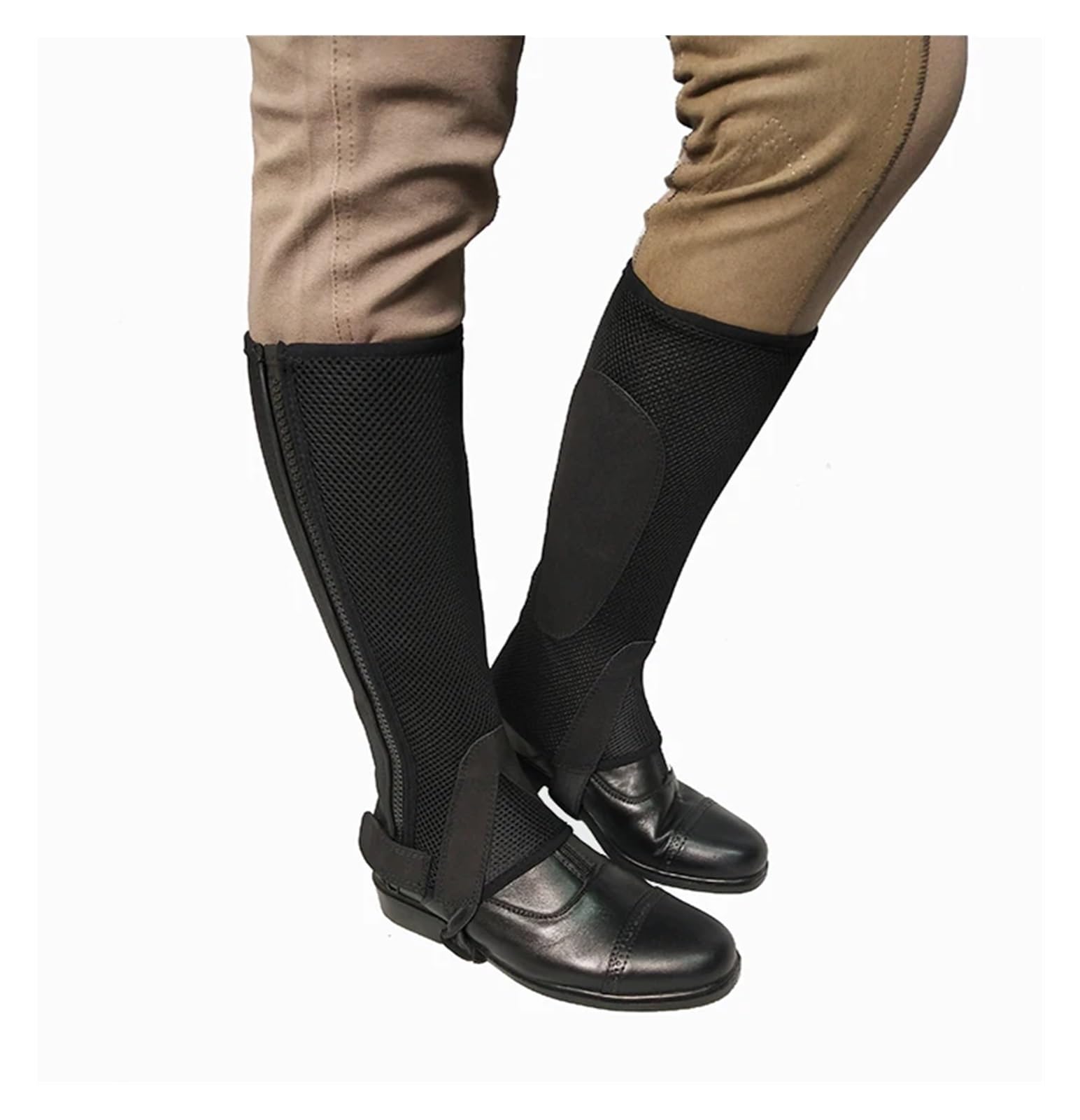 Reiten Half Chaps Halbchaps fürs Reiten, atmungsaktives Mesh-Gewebe, Chaps, Körperschutz, Reitausrüstung, Sattelhalfter for Männer und Frauen