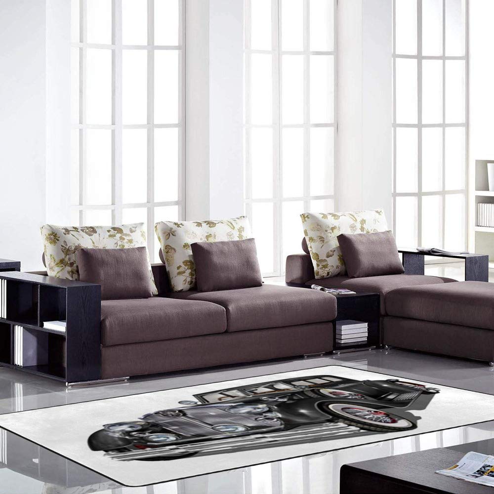 Tapis isolant pour sol froid CHEHONG Carro Rétro grand format pour chambre à coucher confortable