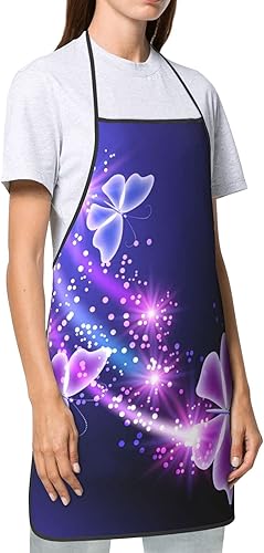 Miniatura 3 de Delantal ajustable impermeable para hombres y mujeres, cocina, hornear, jardinería, trabajo, babero