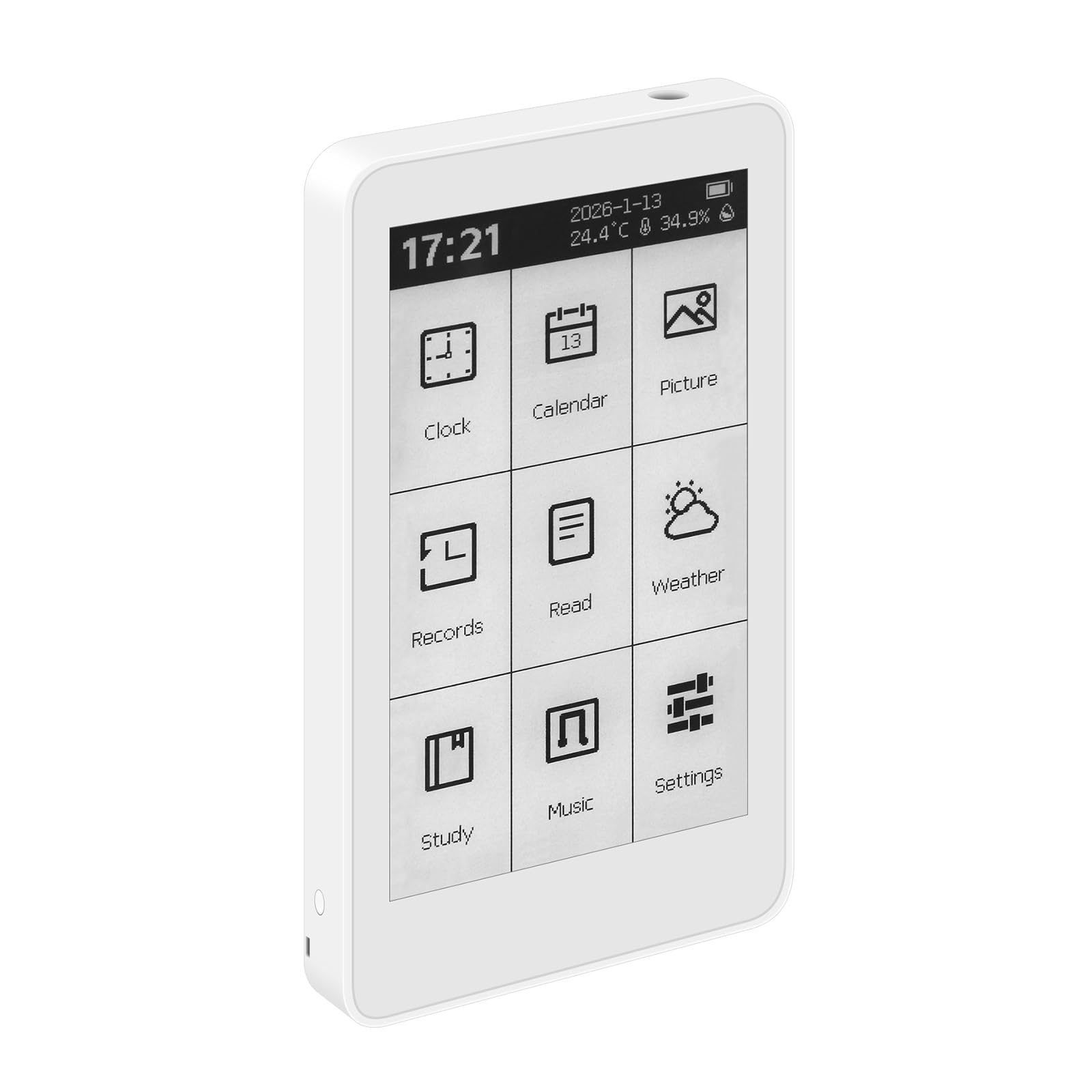 Lettore portatile M3 per e-book da 3,7 pollici touch screen, retroilluminazione regolabile a 10 livelli, dispositivo di lettura leggero