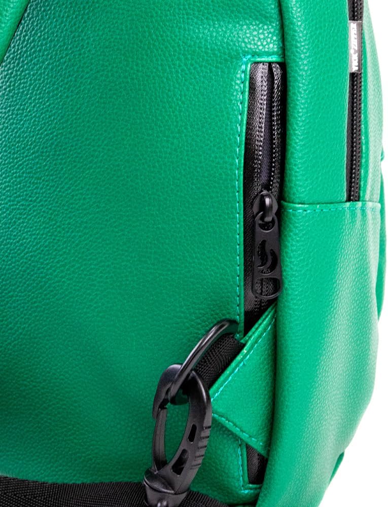 Skunk Uno Cross Body Backpack (Green Leather) - Image 8