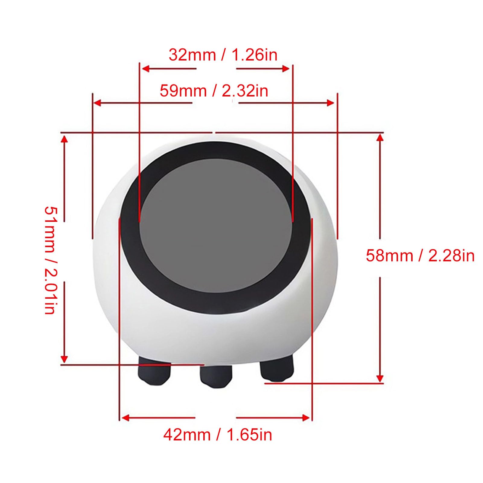 Emoshayoga Compagno Robot Parlante Intelligente Giocattolo Interattivo AI Sveglia Vocale per Bambini Riproduzione Multimediale con Schermo da 1,28 Pollici