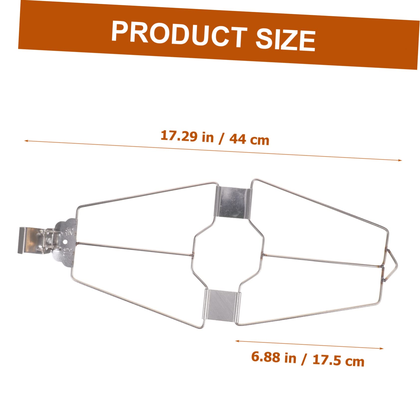 FUNOMOCYA 2Pcs Multifunctional Grill Clamp Convenient Barbecue Clip for Easy Grilling of Fish Meat and Chicken Heat Resistant for Sharing with Friends and Family