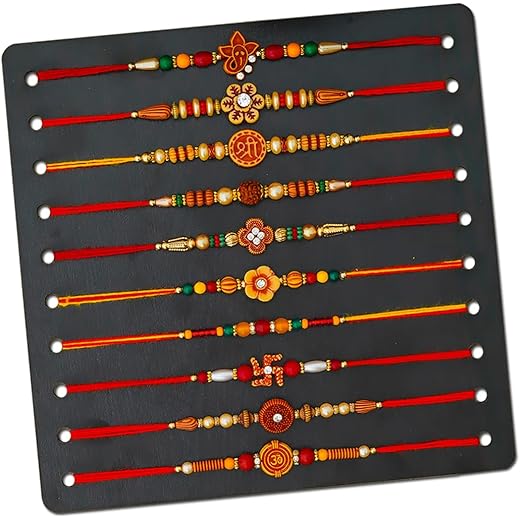 TONKWALAS Multicolor Dora Rakhi Set for Men