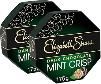 Elizabeth Shaw Dark Chocolate Mint Crisps | Pack of 2 x 175g