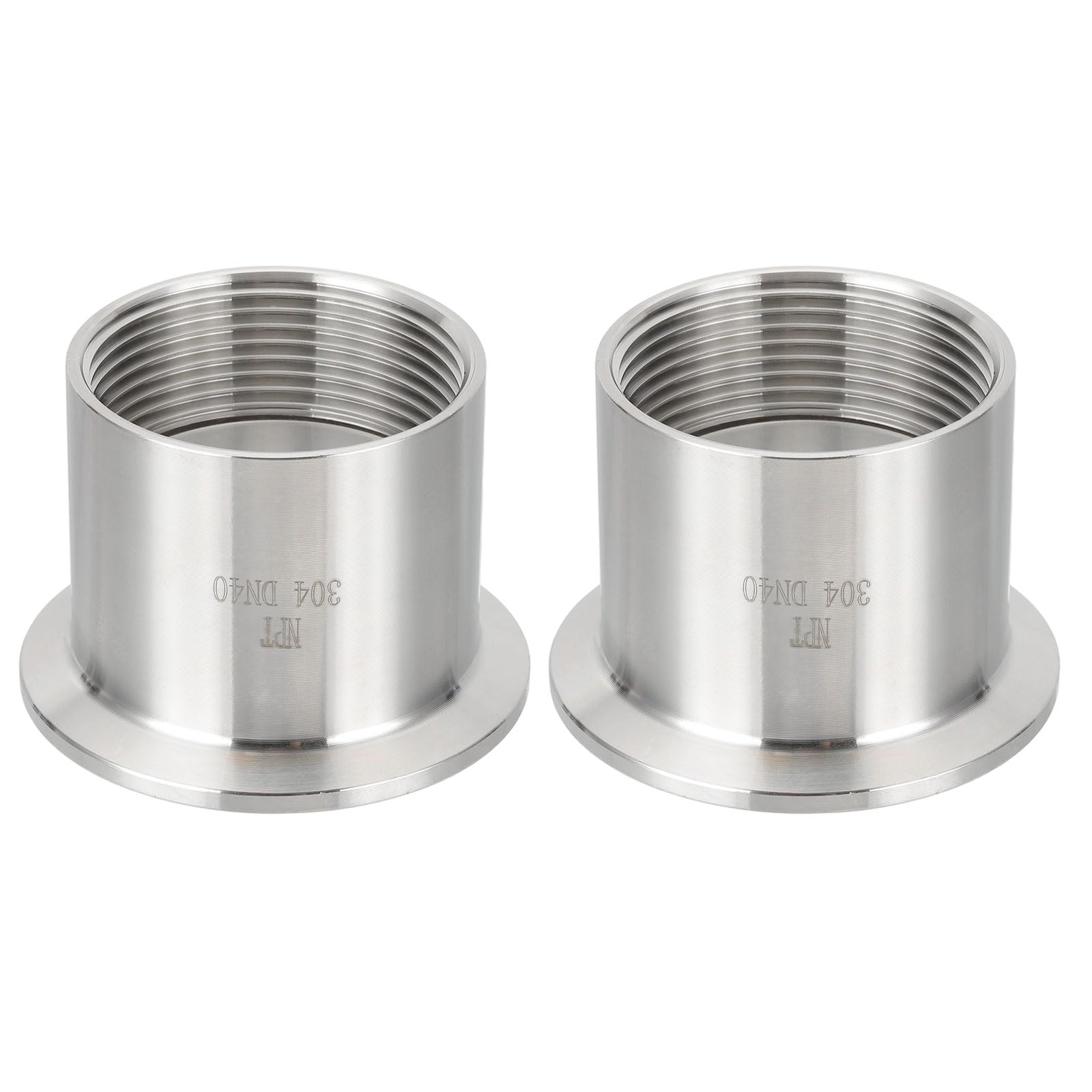 Accesorio sanitario hembra 1,5 NPT a 2 clamp de acero inoxidable 304 con brida de 64 mm