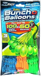 ZURU Bunch O Balloons 2 Packs of 100 Seld-Seailng Water Balloons (Multicolored)