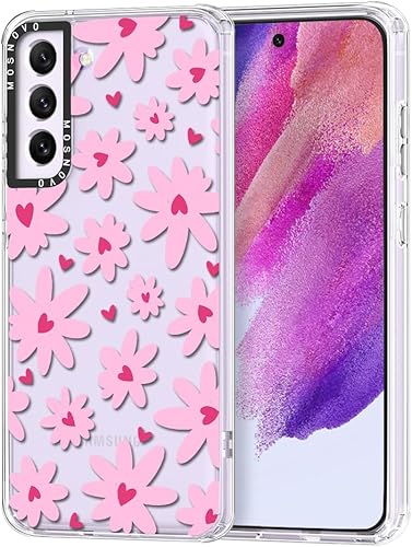 MOSNOVO Funda para celular Samsung Galaxy S21 FE, con protección Buffertech contra caídas de grado militar (6.6 pies), no se descascara, de