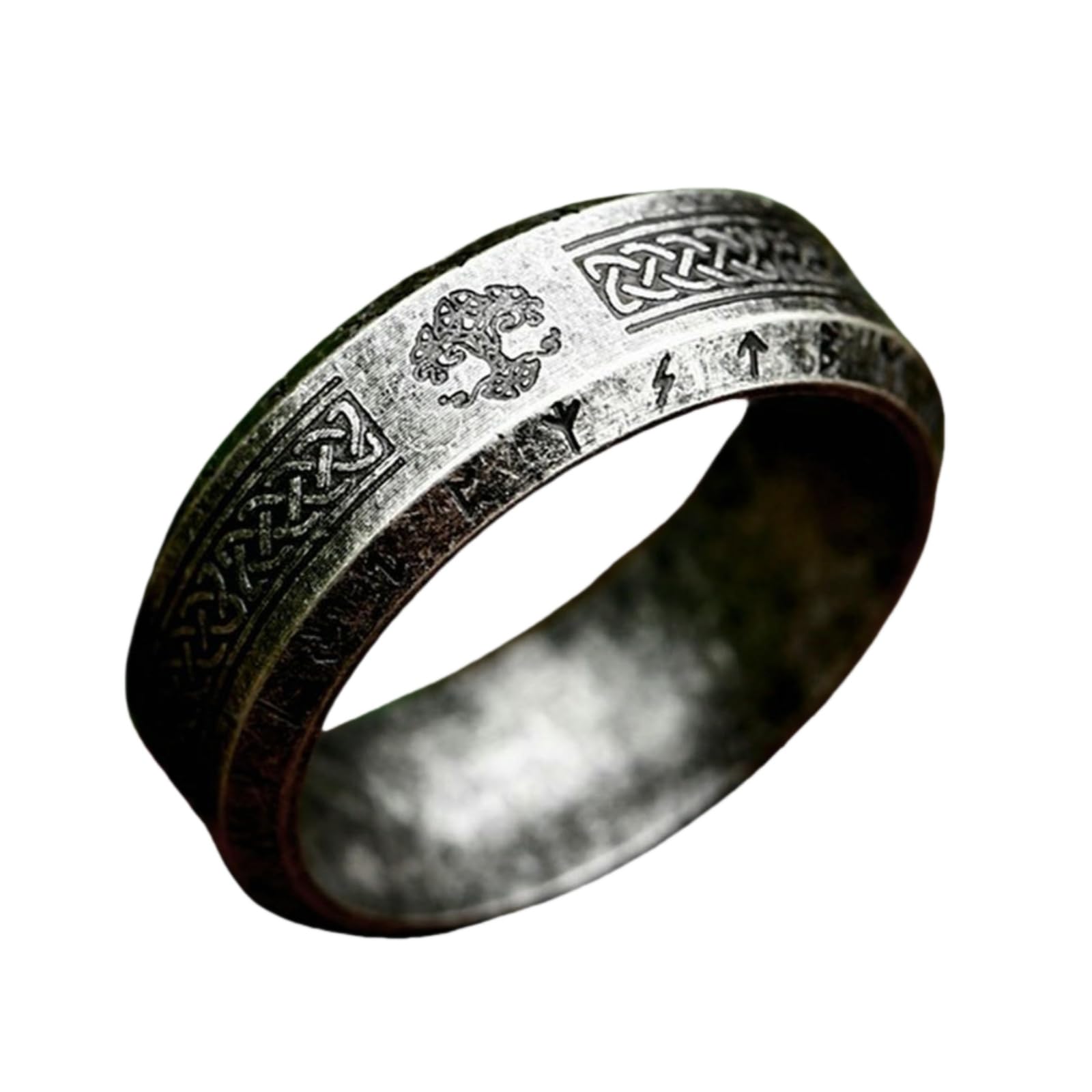 Stainless Steel Fashion Simple Ring Nordic Viking Celtic Knot Titanium Steel Men's Ring