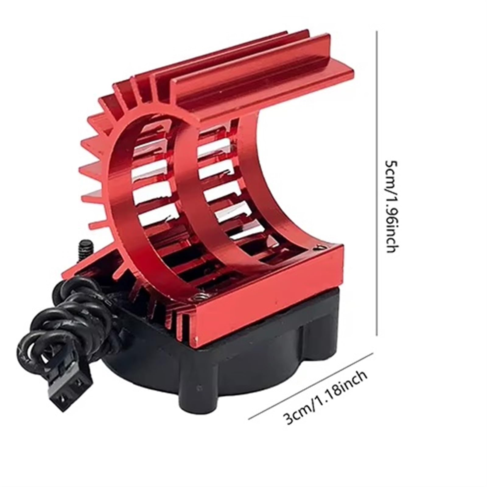 Brushless Motor with Pinion, Set Screw, and Motor Heatsink for HM124