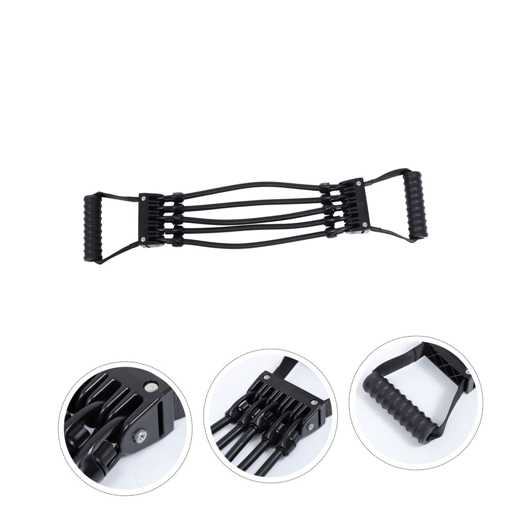 Chest Expander 1pezzo Banda Resistenza Fitness Casa Nero | Lattice e Plastico, Esercizio Professionale Super Elasticità, per Allenamento e Training Supply