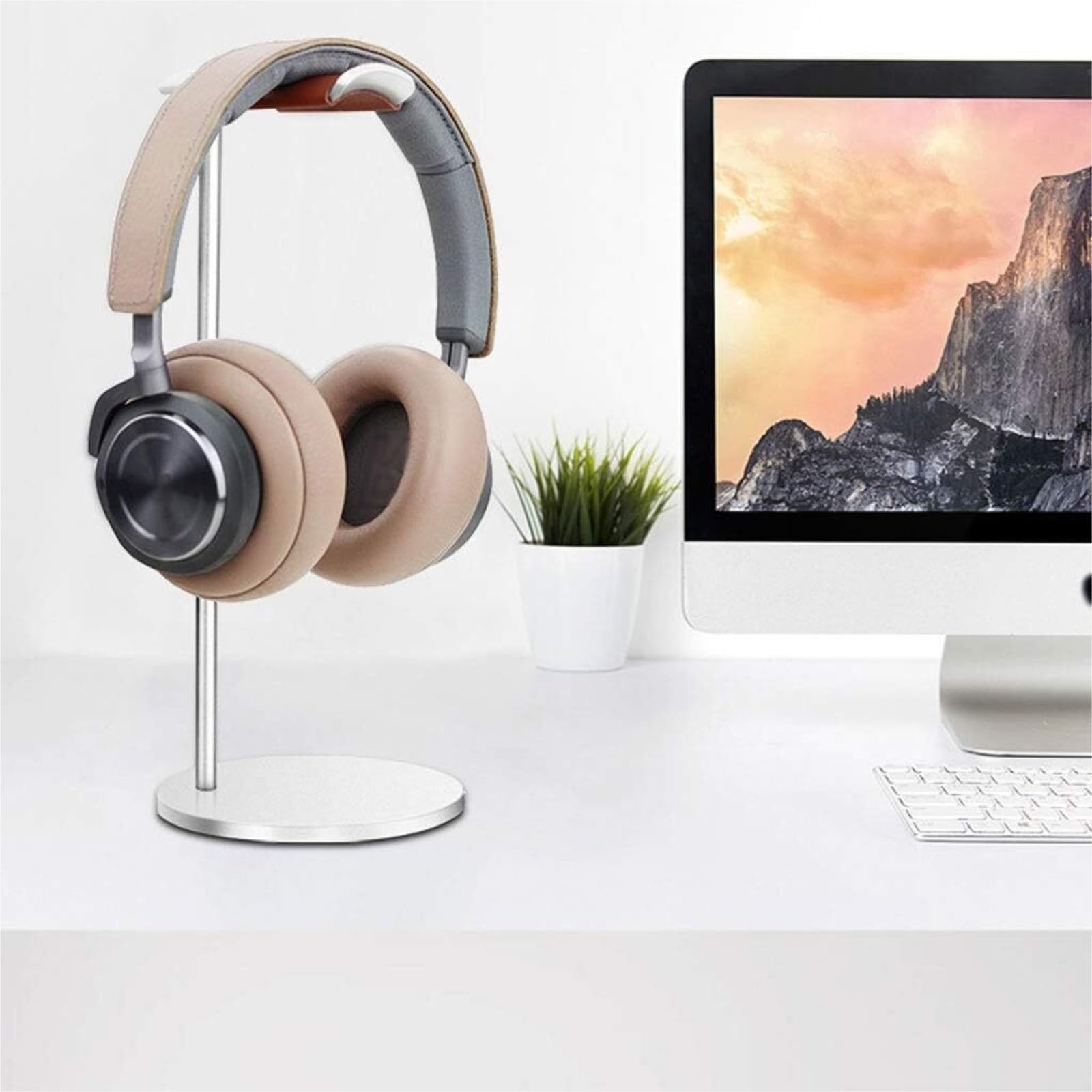 IRYZE Supporti per Cuffie Supporto Cuffie Supporto per Auricolari Curvo A Sospensione Singola Espositore per Cuffie Espositore per PC Supporto per Cuffie da Gioco Supporto per Cuffia