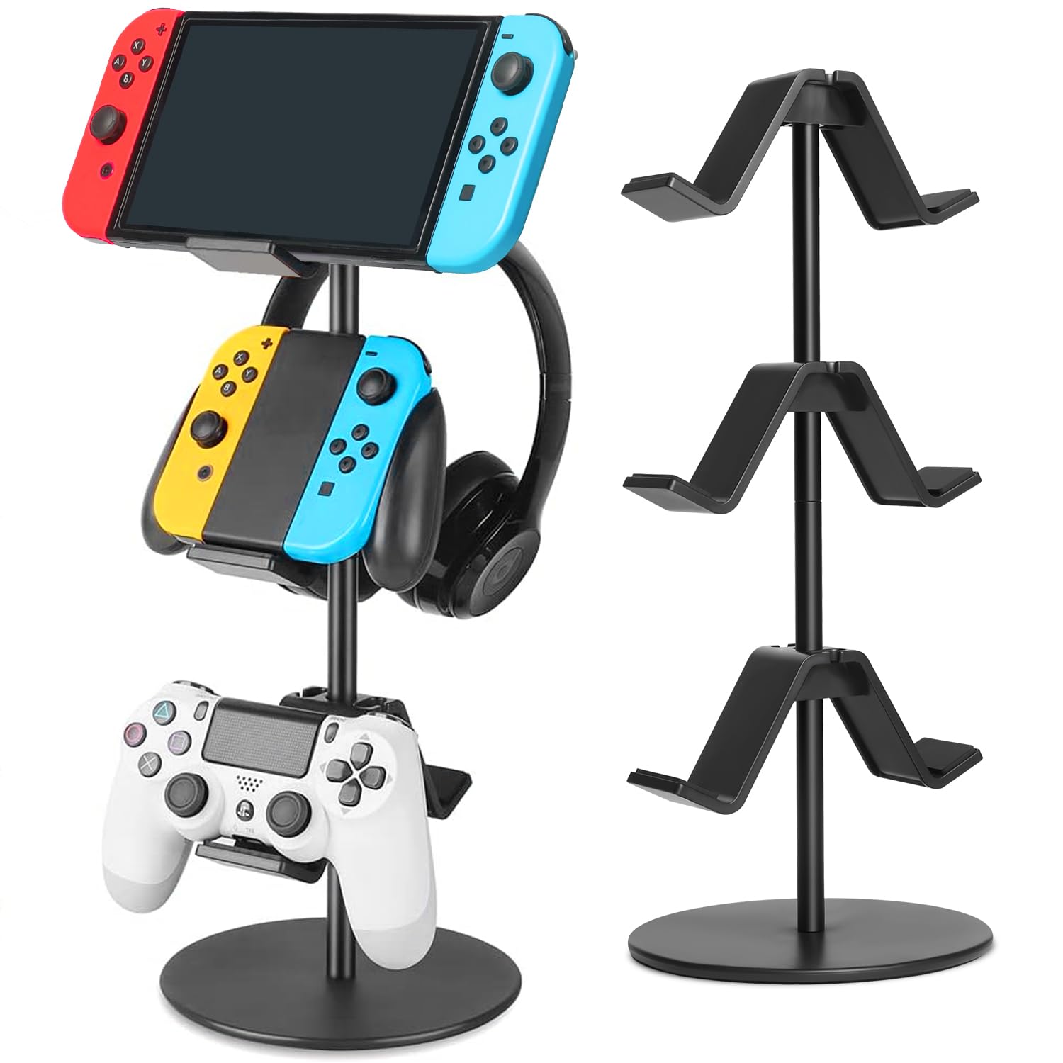 Rawtank Soporte para Driver de 3 Niveles, Soporte de Auriculares, Soporte para Auriculares para Juegos, Organizador de Controladores, Soporte para Driver de Computadora