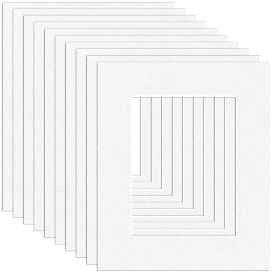 Procut Global White 12x10" Picture Mounts - Fits 8x6" Photo Size โ image 1