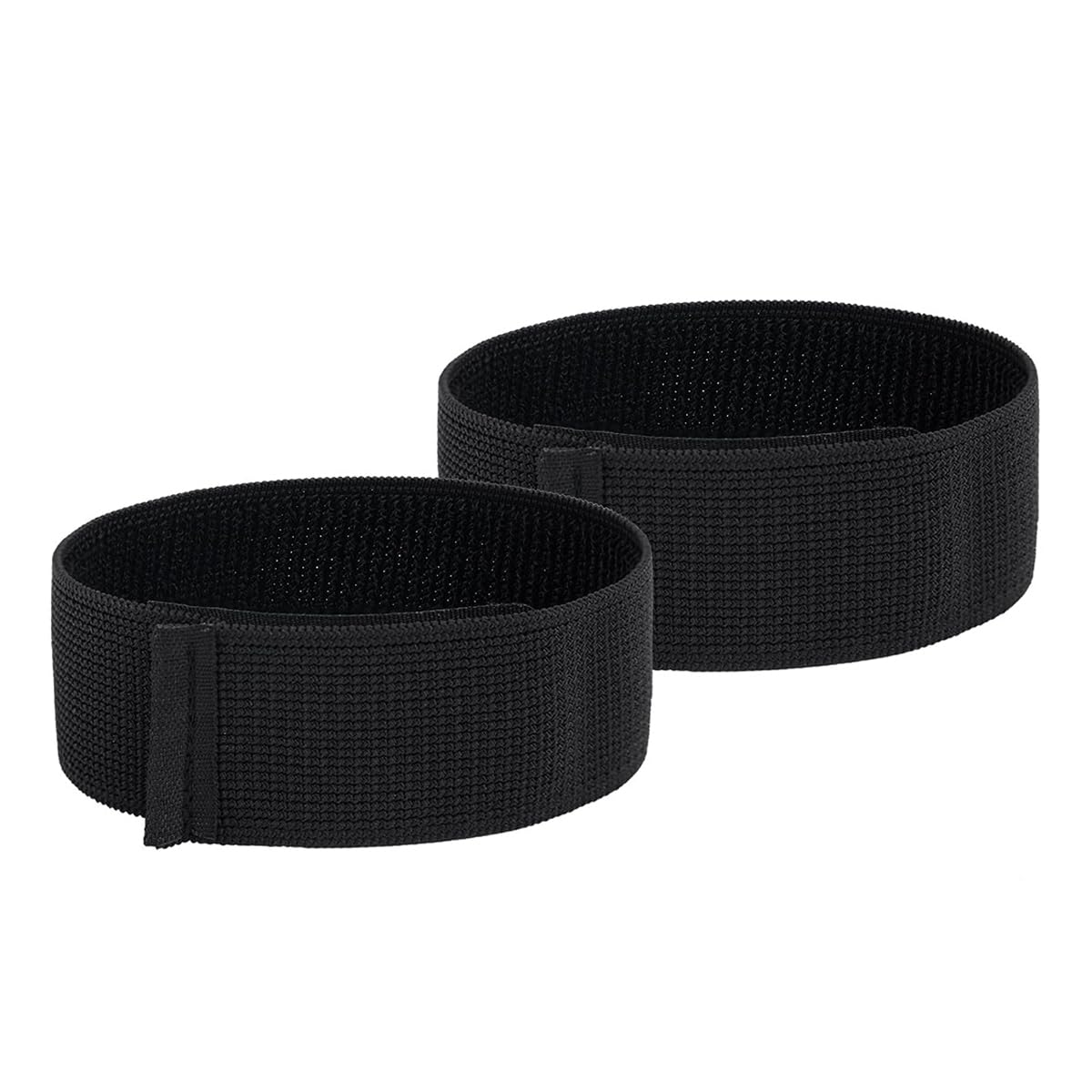 Voyoo 4PCS Shin Guards Strap, Elastic Polyester Trousers Blouses Ankle Straps Pants Leg Bands, for Football Running Sports Hiking Fishing (Black)