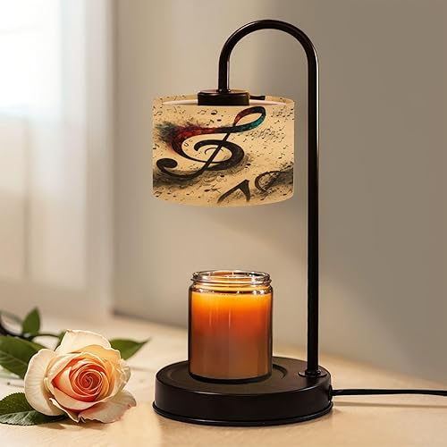 Miniatura 11 de Lámpara calentadora de velas con temporizador y atenuador, retro Boombox Collage Cassette Reproductores de cinta, altavoces, calentador de cera