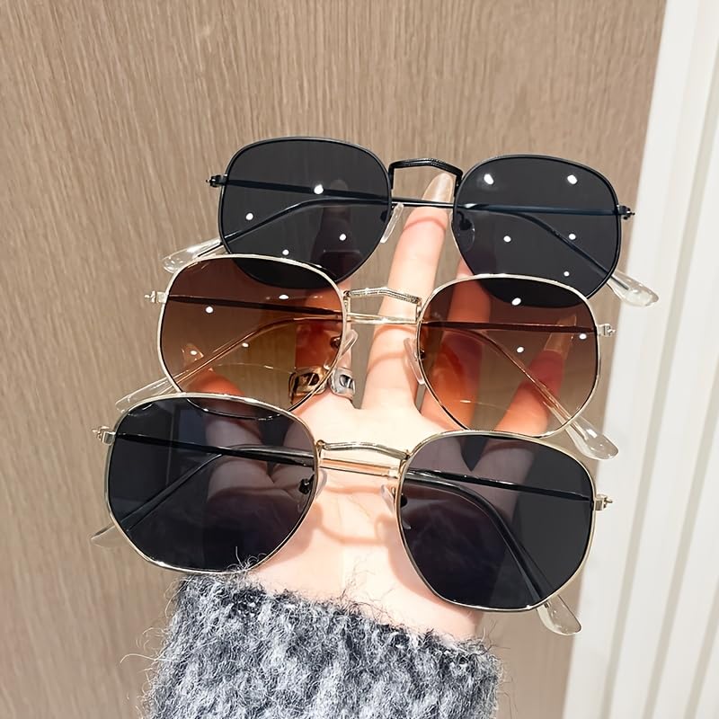 60-Pack Wholesale Metal Sunglasses - 3 Colors (30 Gold/15 Black/15 Dual-Tone) | UV400 Bulk4