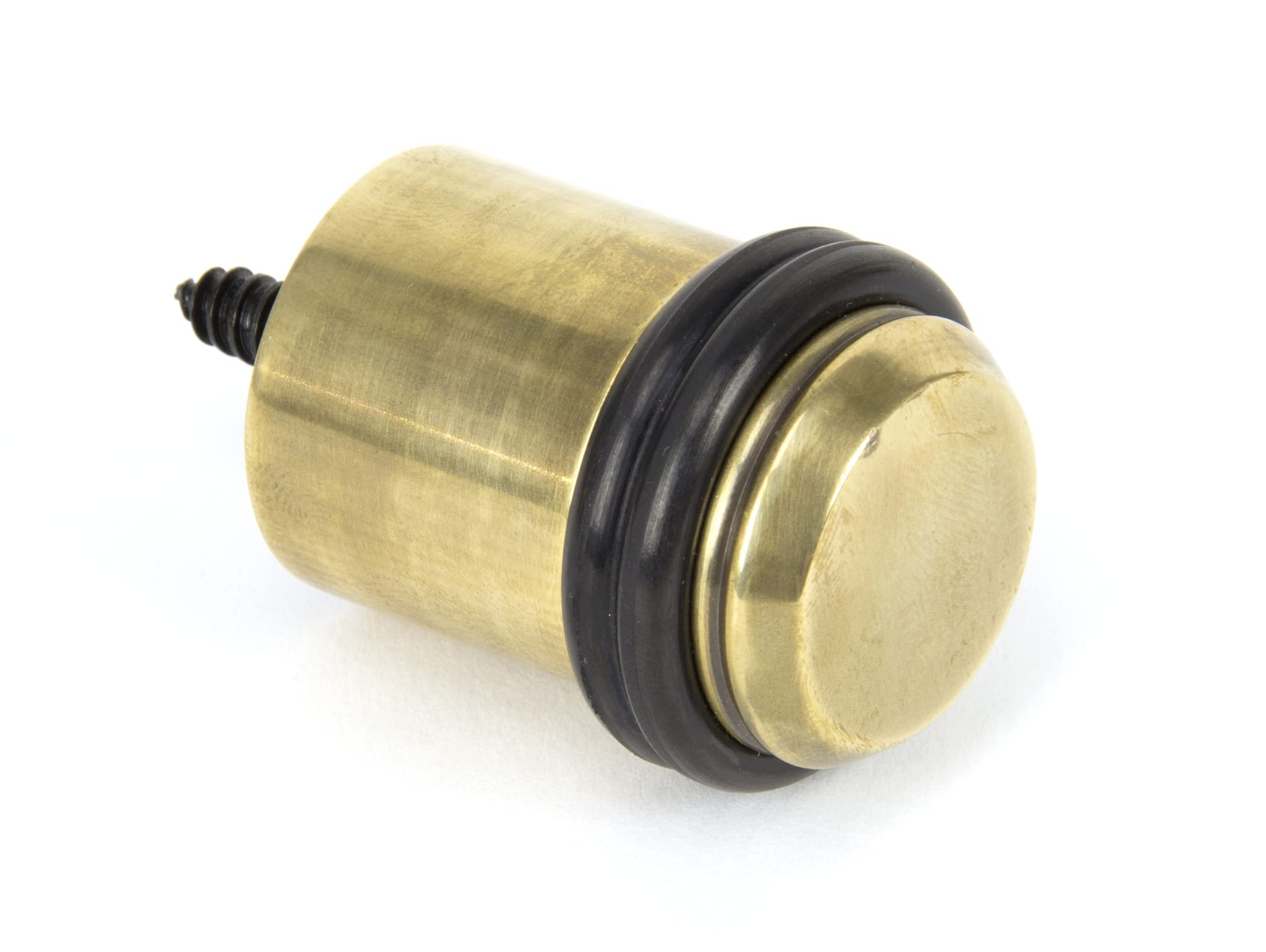 From The Anvil 91514 Aged Brass Floor Mounted Door Stop