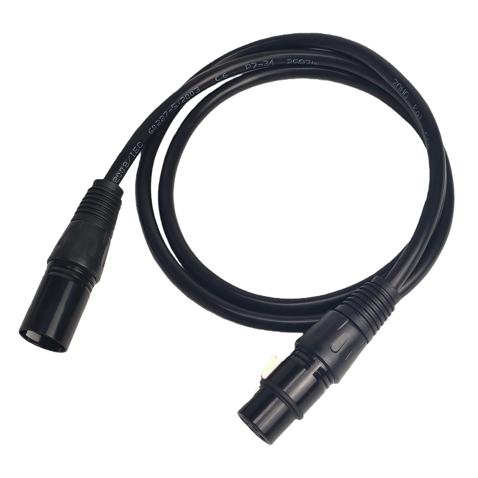 Cable DMX de audio equilibrado blindado XLR macho a hembra de 3 pines, 10 m