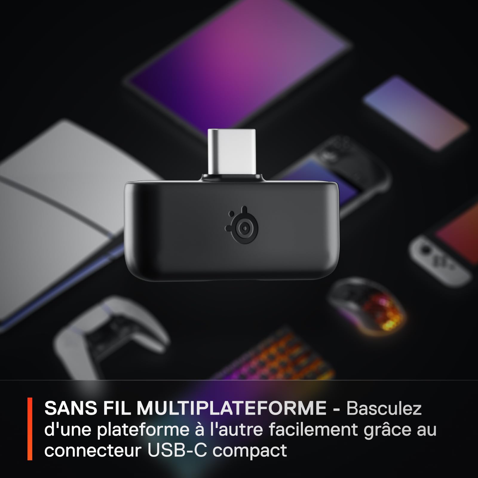 SteelSeries Arctis Nova 5 Casque Gaming Sans Fil Multi-Système - Haut-parleurs magnétiques néodyme - 100+ profils audio - Batterie 60h - 2,4GHz/BT - Micro ClearCast Gen 2.X - PS4/5, PC, Switch, Mobile