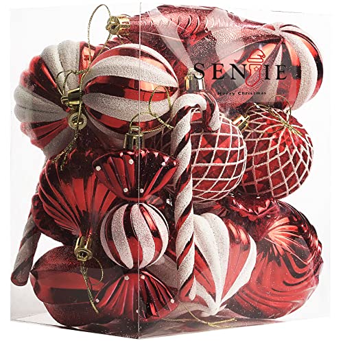Christmas Ball Ornaments Shatterproof Plastic Tree Ornaments 24 P...