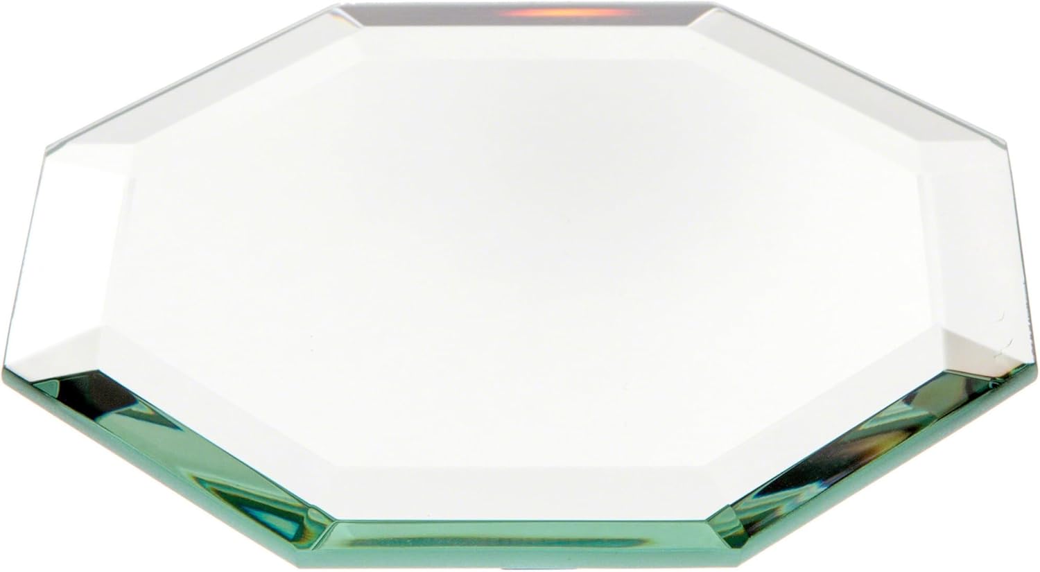 Plymor 4" Octagon, 5mm Thick Beveled Glass Mirror, Pack of 12
