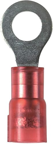 Panduit PNF18-10R-M Ring Terminal, 22 - 18 AWG, #10 Stud Size, Funnel Entry, Nyl