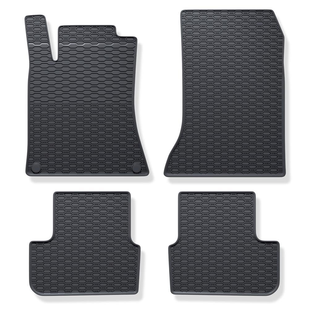 Mossa Gummifußmatten passend für Mercedes CLA C117 2013-2019 4 STK. schwarz