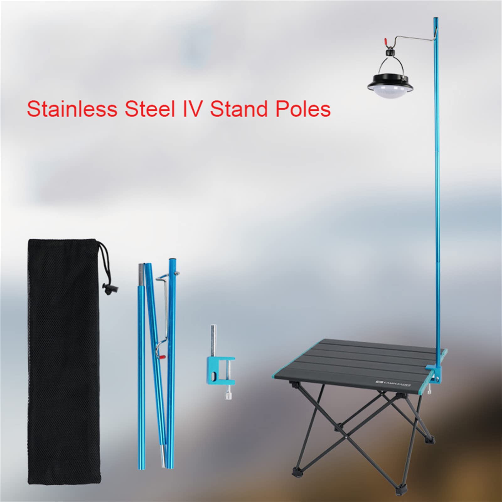 Postes de Soporte intravenoso de Acero Inoxidable, Soporte portátil para infusión, Soporte para Bolsa intravenosa con 1 Gancho, Soporte de Goteo portátil Plegable para Poste intravenoso, para cuidad
