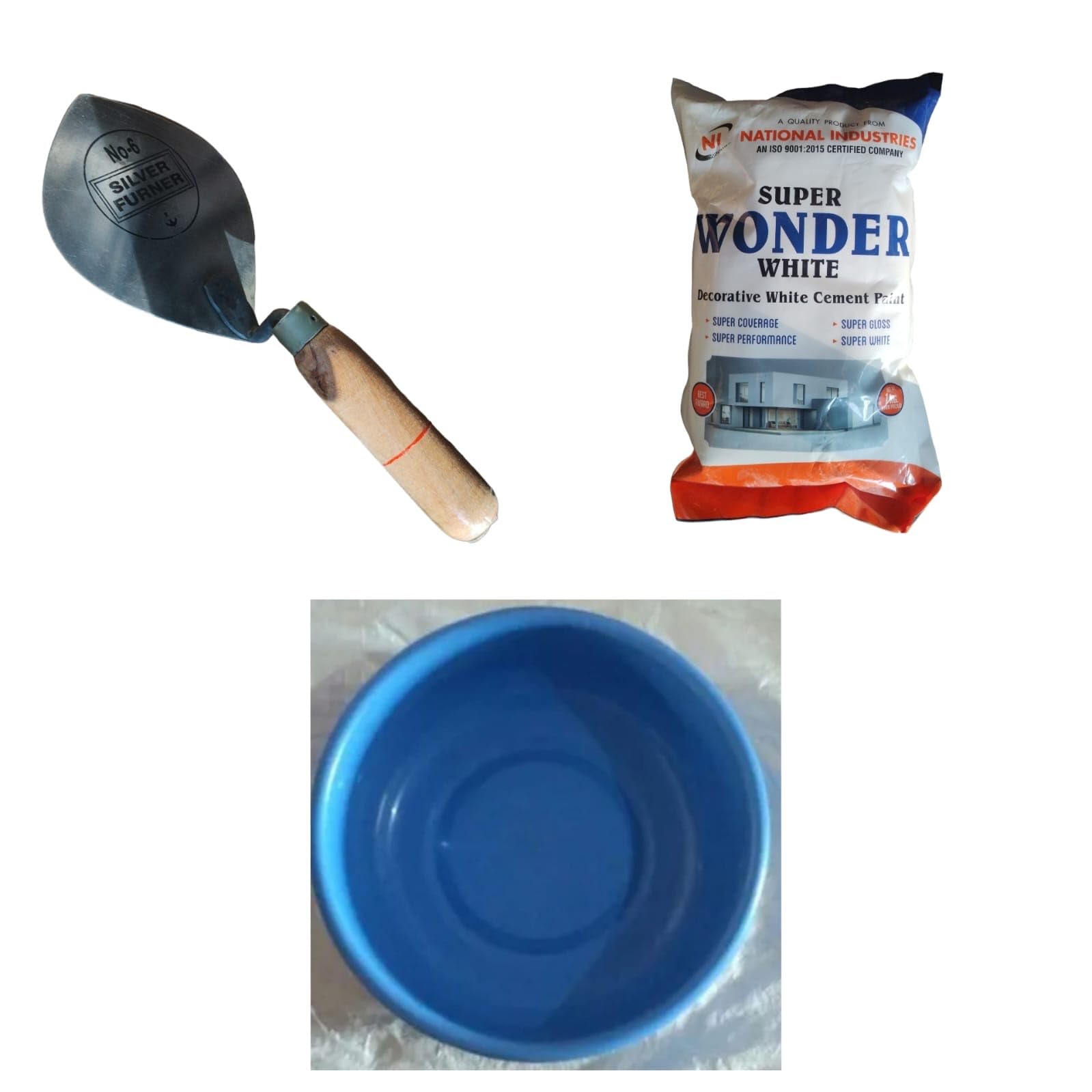 Smartsupply 2kg White Cement Bag with PVC Ghamela & Karandi - Complete DIY Set (B0CTG8C86X) Amazon Price History, Amazon Price Tracker