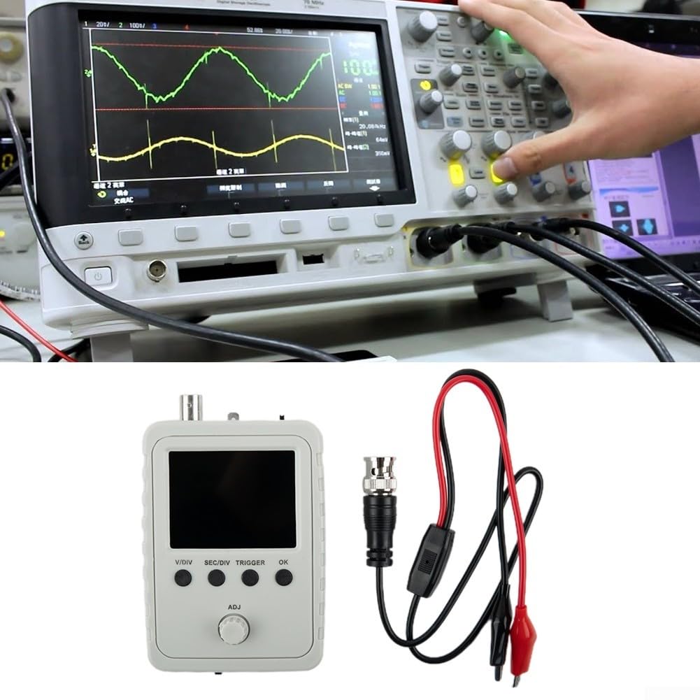 Oscilloscopio digitale DSO150 2.4 pollici LCD portatile USB PC Scope 200KHz Larghezza di banda 1Msps Frequenza di campionamento per laboratorio di elettronica