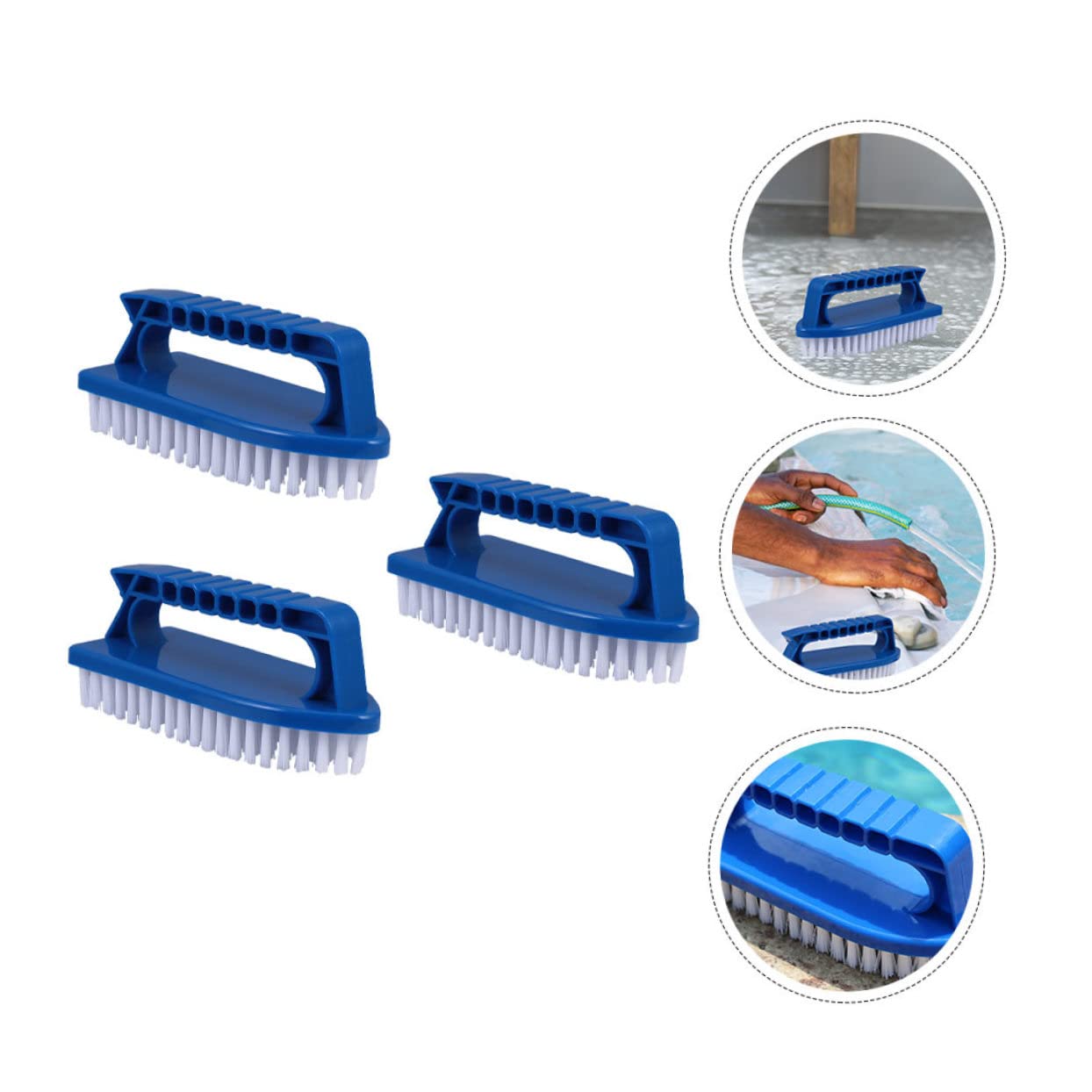 TOYANDONA 2 Series Cepillo De Limpieza Manual para Piscina De Herramienta Duradera para Fregaderos Y Cocinas Cepillo Resistente para Paredes Y Pisos para Eliminar Suciedad Y 3 Piezas*2