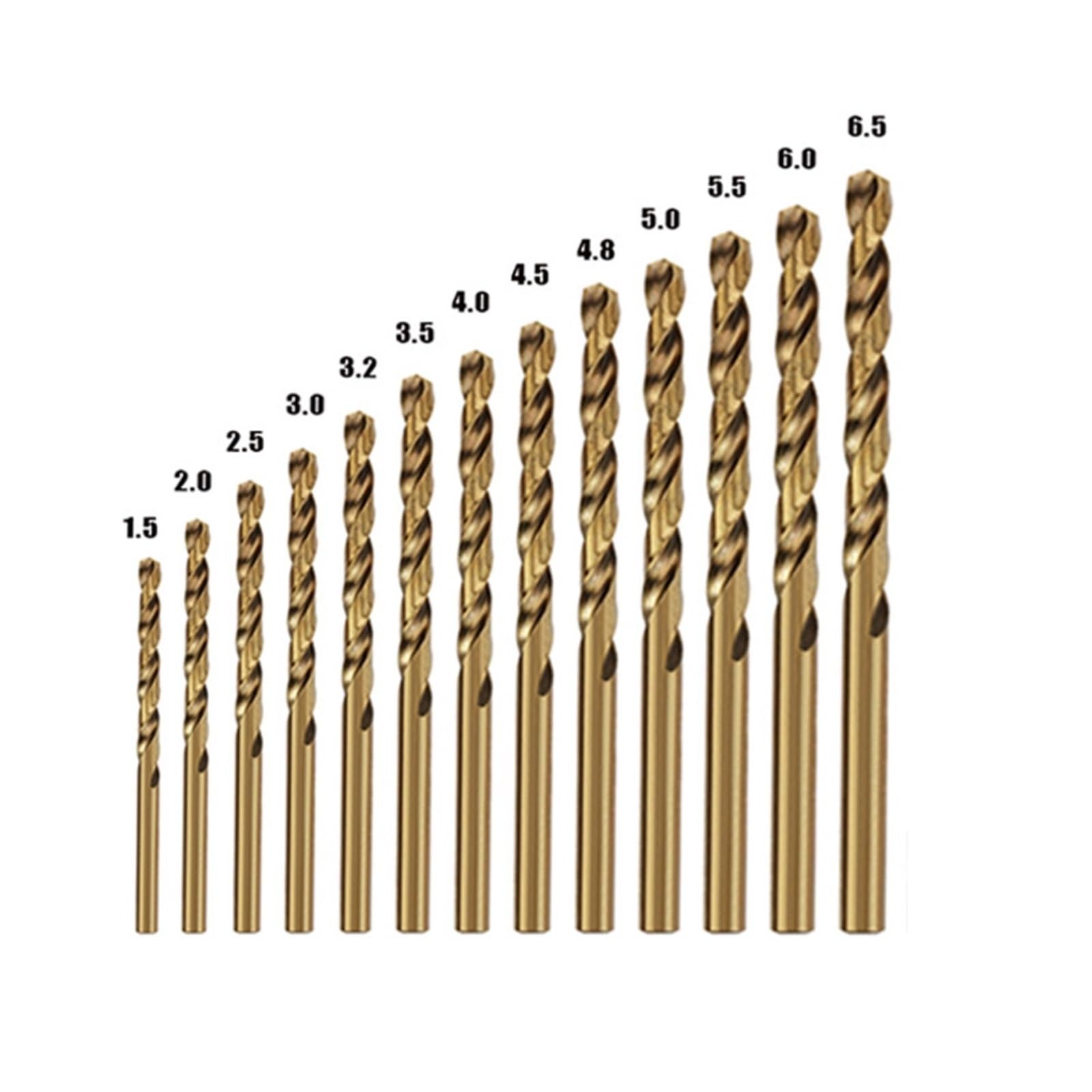 Jeu De Forets Hélicoïdaux, Compatible Avec Perceuse À Main, M35 Cobalt HSS