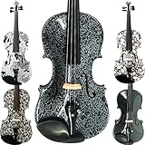 Aliyes Premium Handmade Acoustic Violin 4 4 Full Size Kit Solid Wood Violin with Case,Bow,Rosin,Strings-E306