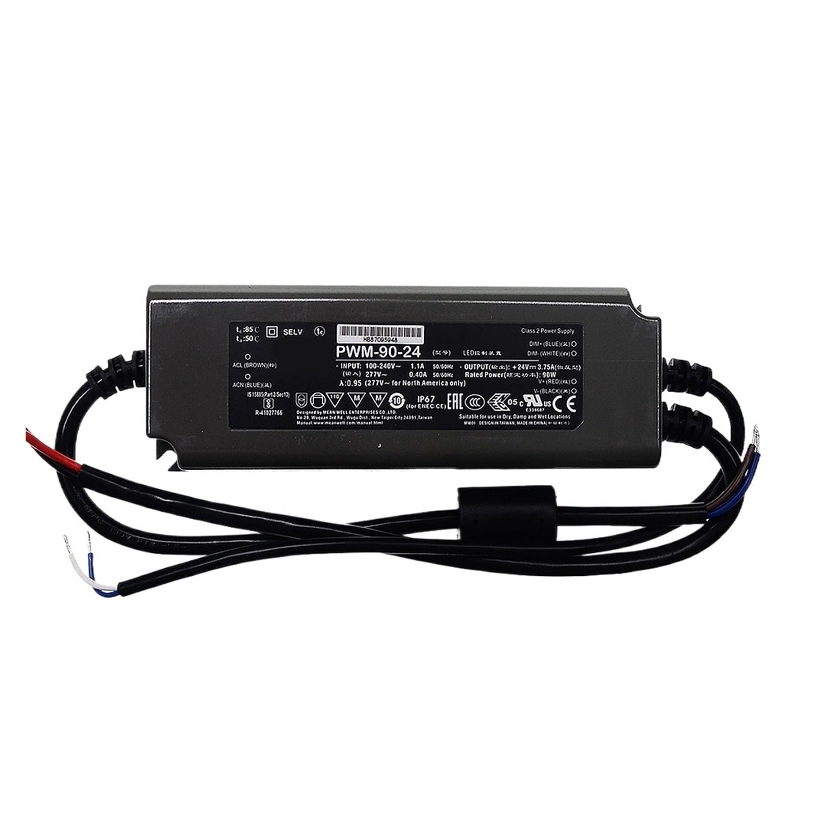 Alimentation PWM-90-24 pour éviter le scintillement des rubans LED