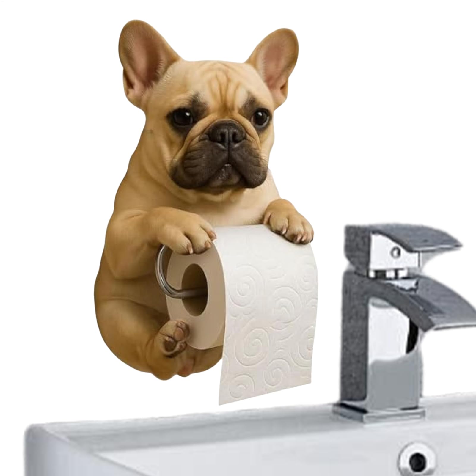 Soporte para toallas de papel con forma de simpático perro decorativo de pared