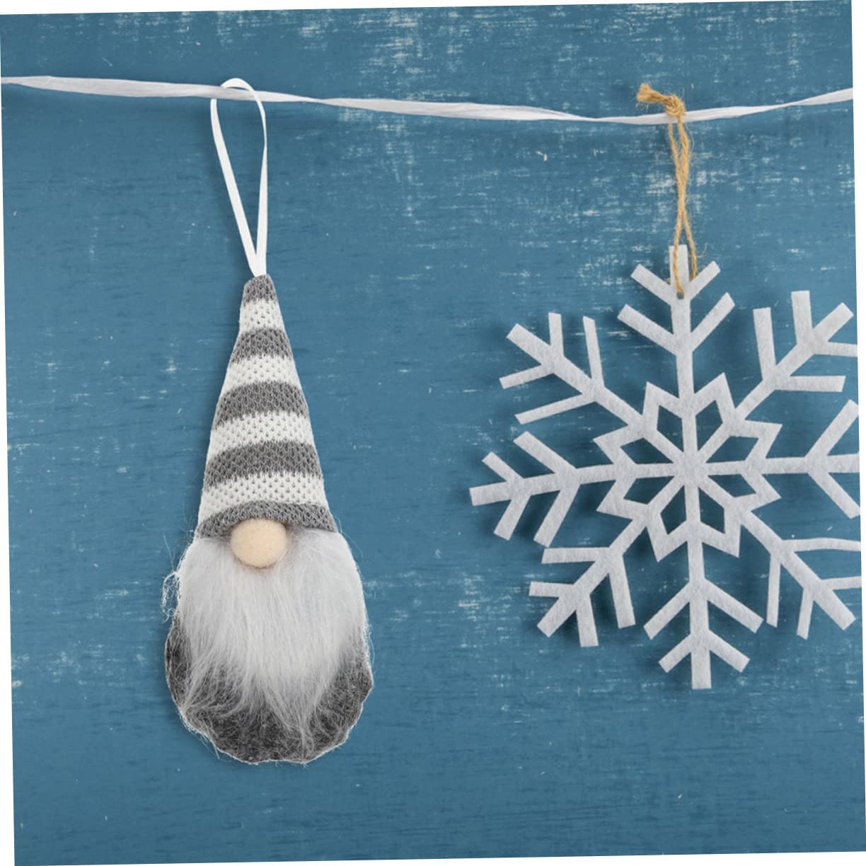 Toyvian 18stücke Niedliche Rudolph GNOME Strickdesign Dolls Für Weihnachtsbaum Dekoration Kreative Festliche Wohnaccessoires