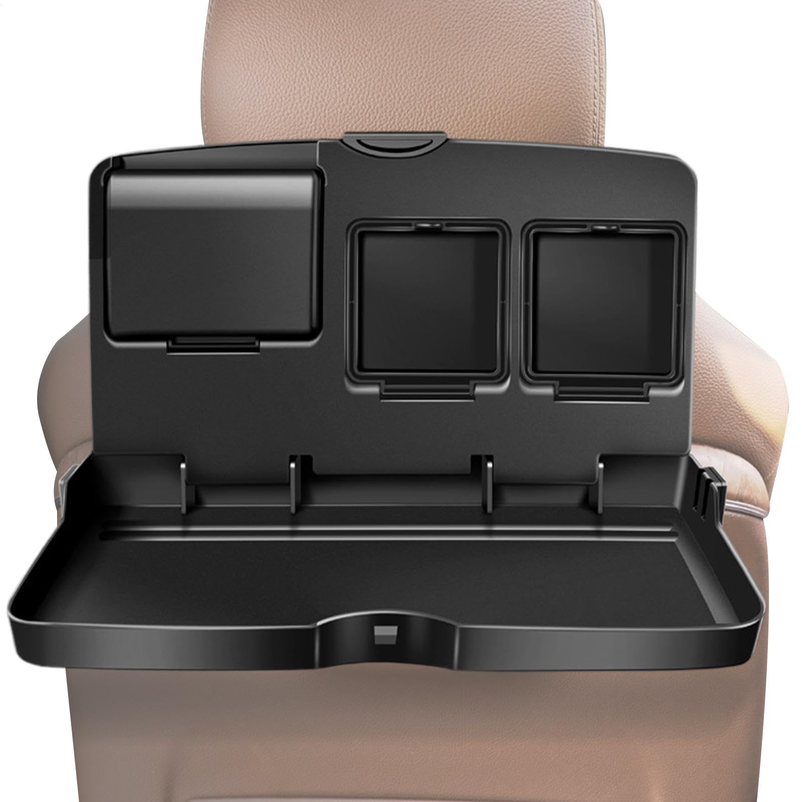 Bandeja para Asiento Trasero,Mesa para Asiento Trasero de Coche | Bandeja Plegable portátil para Comer en el Coche - Bandeja Ajustable para Asiento de Pasajero, Escritorio Ajustable para
