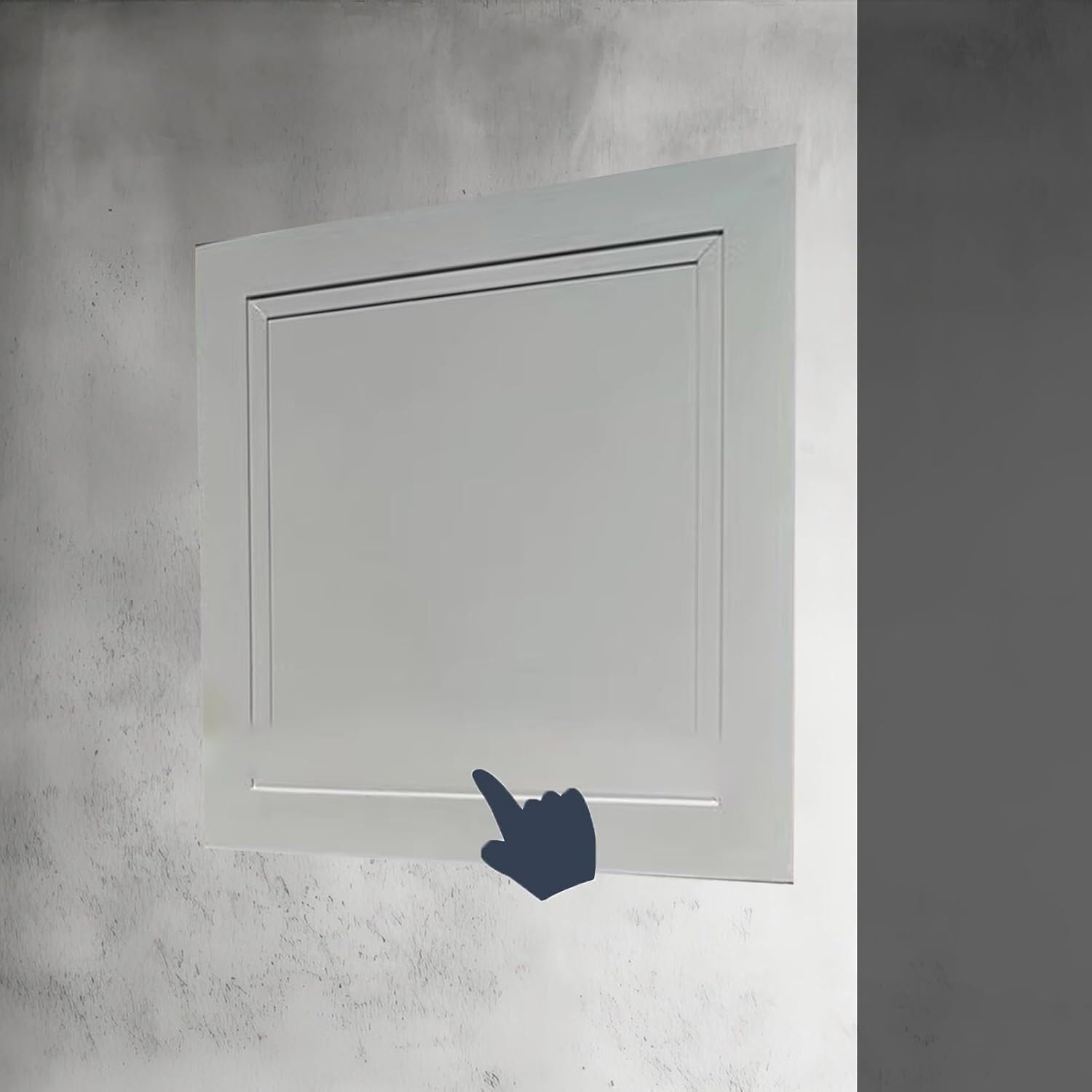 Cucce Light Gray Pipe Inspection Hatch Spring Loaded Access Panel, Drywall Wall Hole Cover Access Door For Plumbing, Inspection Door Hatch(,15X15cm/6X6in)