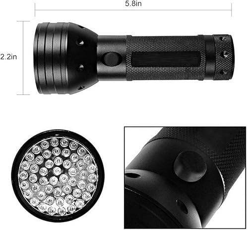 Miniatura 4 de Linterna Blacklight para autenticación de licencias de conducir, moneda, pasaportes y detección de manchas de mascotas o algunos escorpionesinsectos