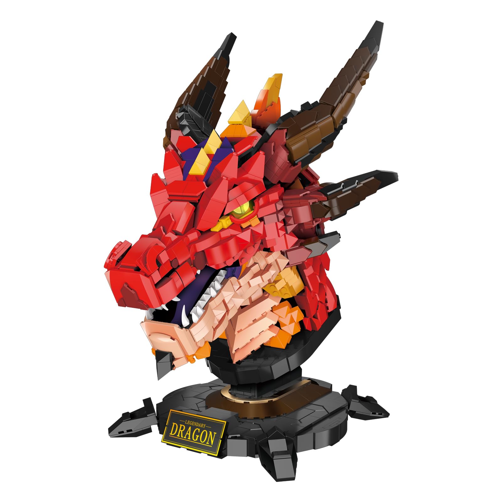 Sponsored Ad - NUTCRACKER Dragon Building Set for Adult - Fire Dragon Head Toy Building Set, Animal Skeleton Fossils Home Desktop Display Model Decor, Easter Birthday Gift for Teens Boys Girls 14+ (2713 Pieces)