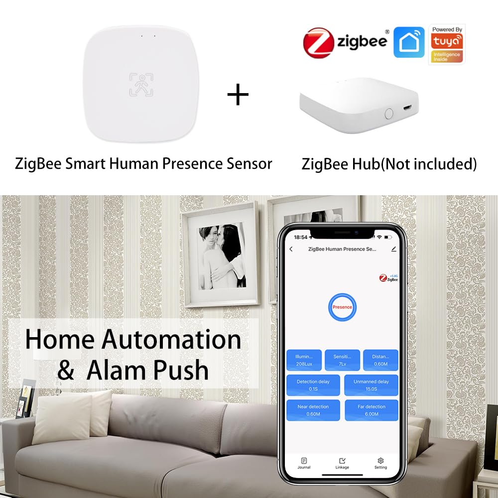 Sensor de presencia humana MmWave, sensor de detección ZigBee de 5,8 G