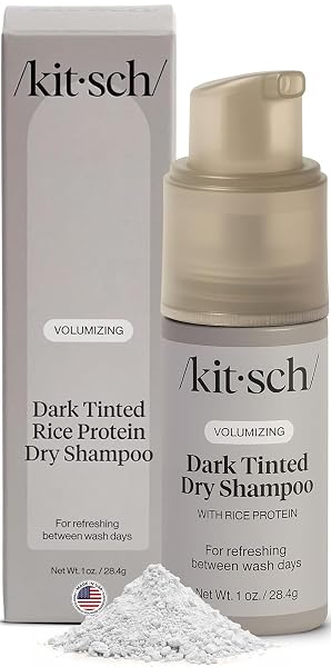 Kitsch Volumizing Rice Protein Dry Shampoo - Dry Shampoo for Women & Men, No White Cast, Absorbs Oil, Non-Greasy, Fragra