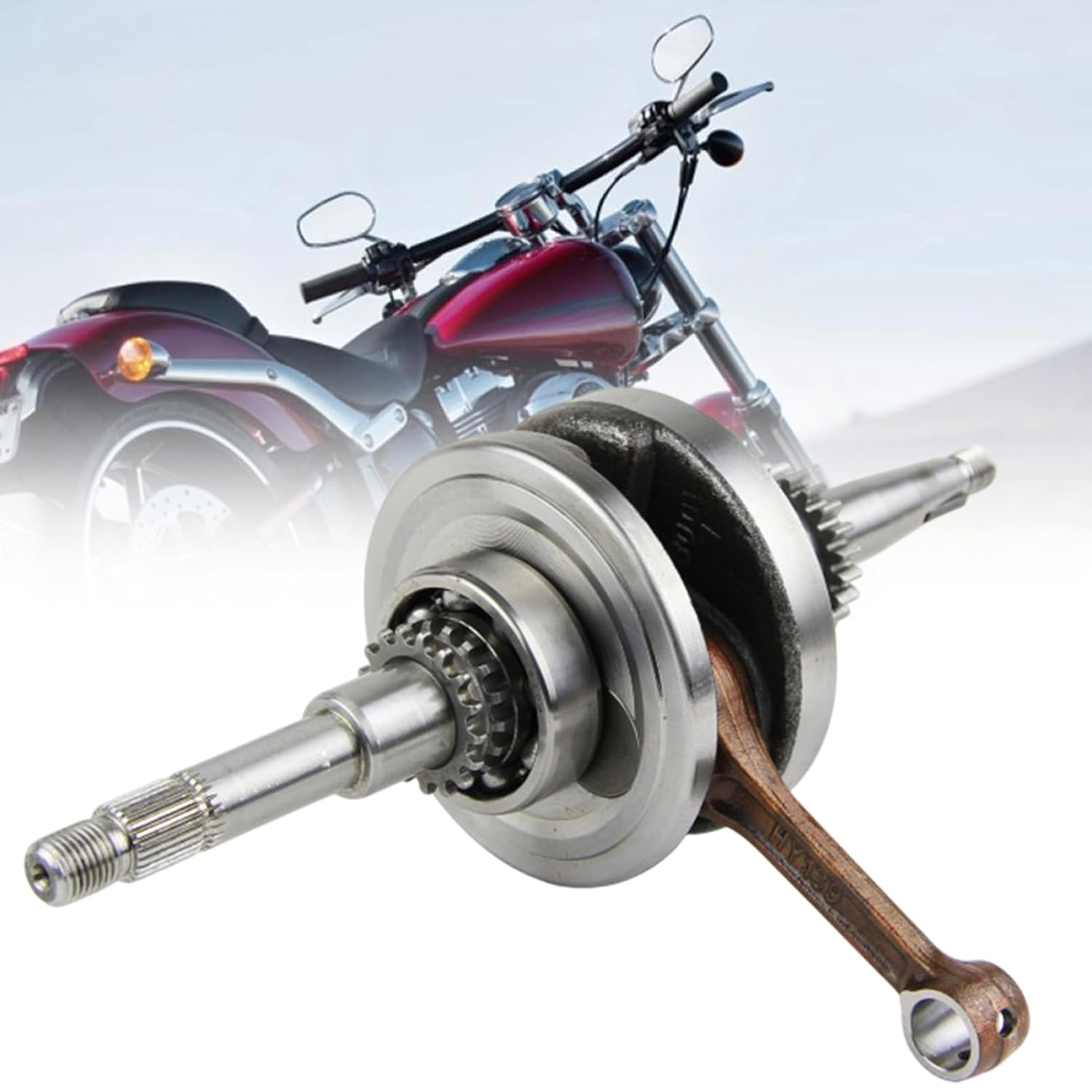 Motorcycle Engine Crankshaft Tool, 45# Steel 16/22 Tooth Connecting Rod Engine Turning Tool, Motorcycle Repair Accessory for Engines Maintenance, DIY, Workshop Use