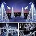 XTF2015 105ft 300 LED Christmas String Lights, End-to-End Plug 8 Modes - UL Certified - Outdoor Indoor Fairy Lights for Christmas Tree, Patio, Garden, Party, Wedding, Holiday (Cool White)