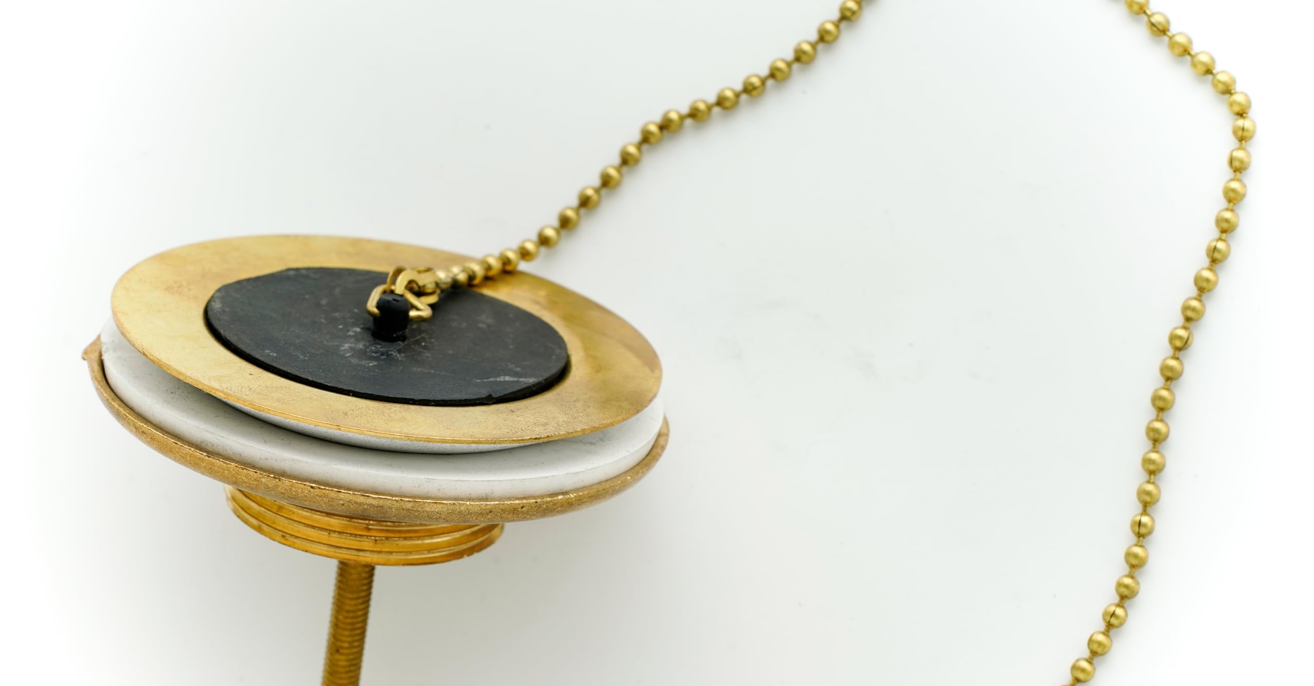 L'ARTISTIICA F.LLI PERINCIOLI | Bonde en laiton avec bouchon de 1,1/4, bonde en laiton sans bouchon pour fontaines d'extérieur, 73 x 80 mm