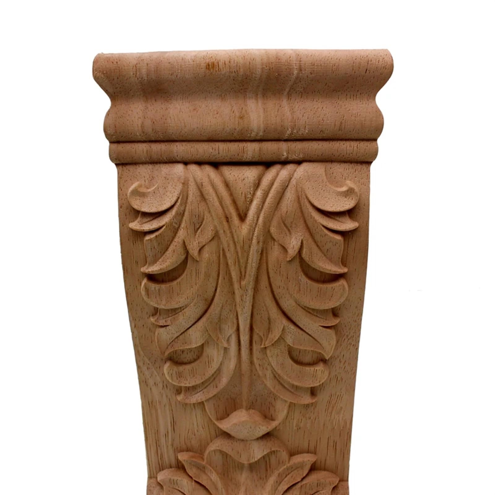 Drewniane rzeźbione nogi do mebli, Wooden Carved Furniture Legs Applique Multiple Sizes(18x8cm/71x3.1inch)