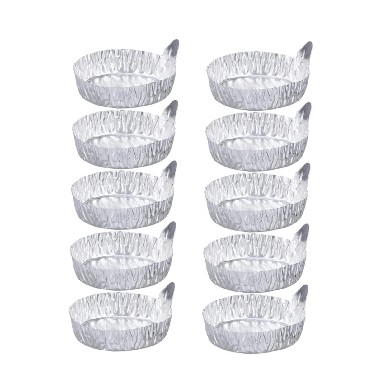 FUNOMOCYA 10pcs Weighing Dish Lab Dish Container Liquids Scale Tray Small Weighing Boats Aluminum Pans Aluminum Weighing Boats Weighing Plate Aluminum Small Weighing Boat Weigh Tray Silver